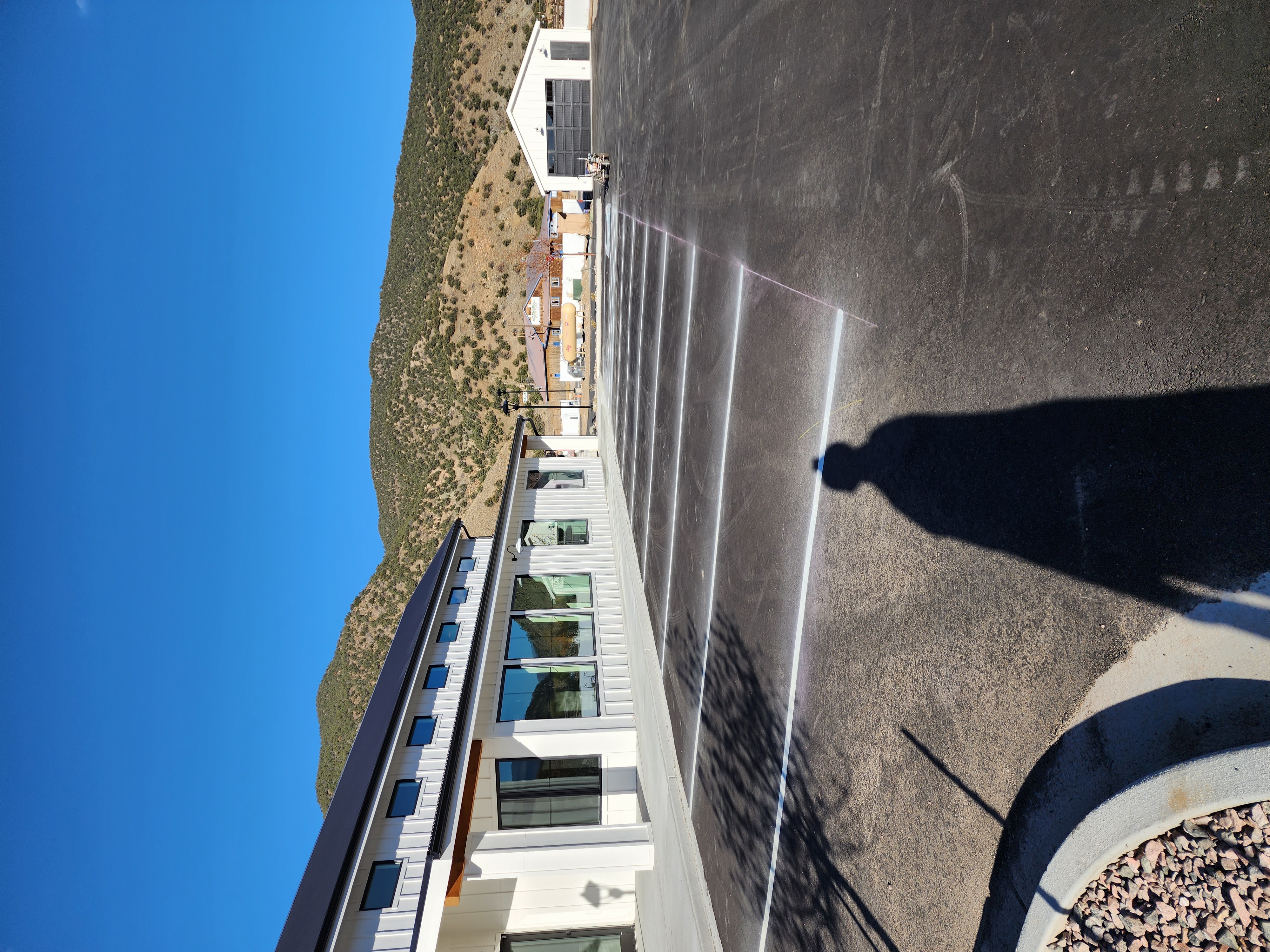 Commercial parking lot striping project 56 by Big Blu's in Colorado Springs