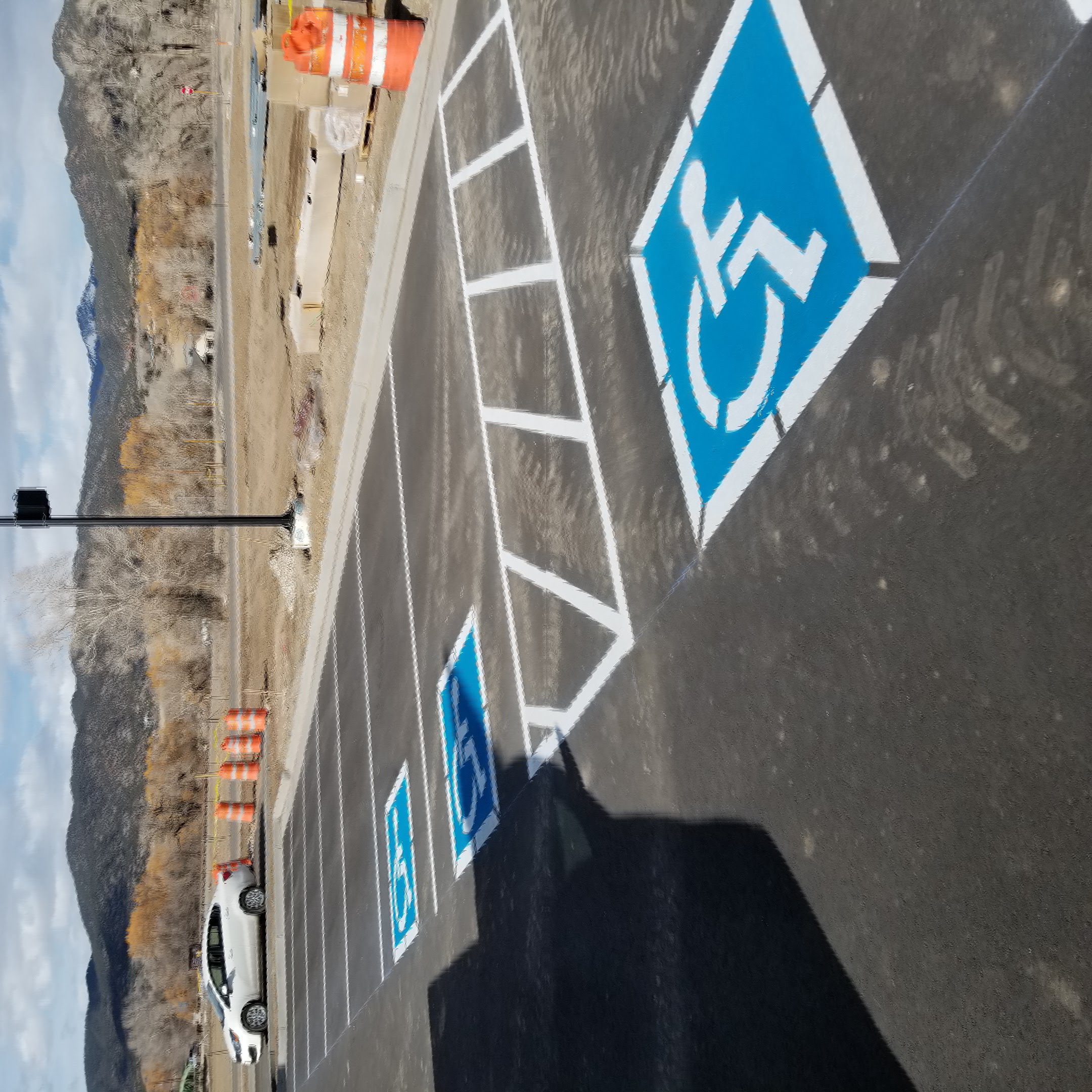 Commercial parking lot striping project 31 by Big Blu's in Colorado Springs