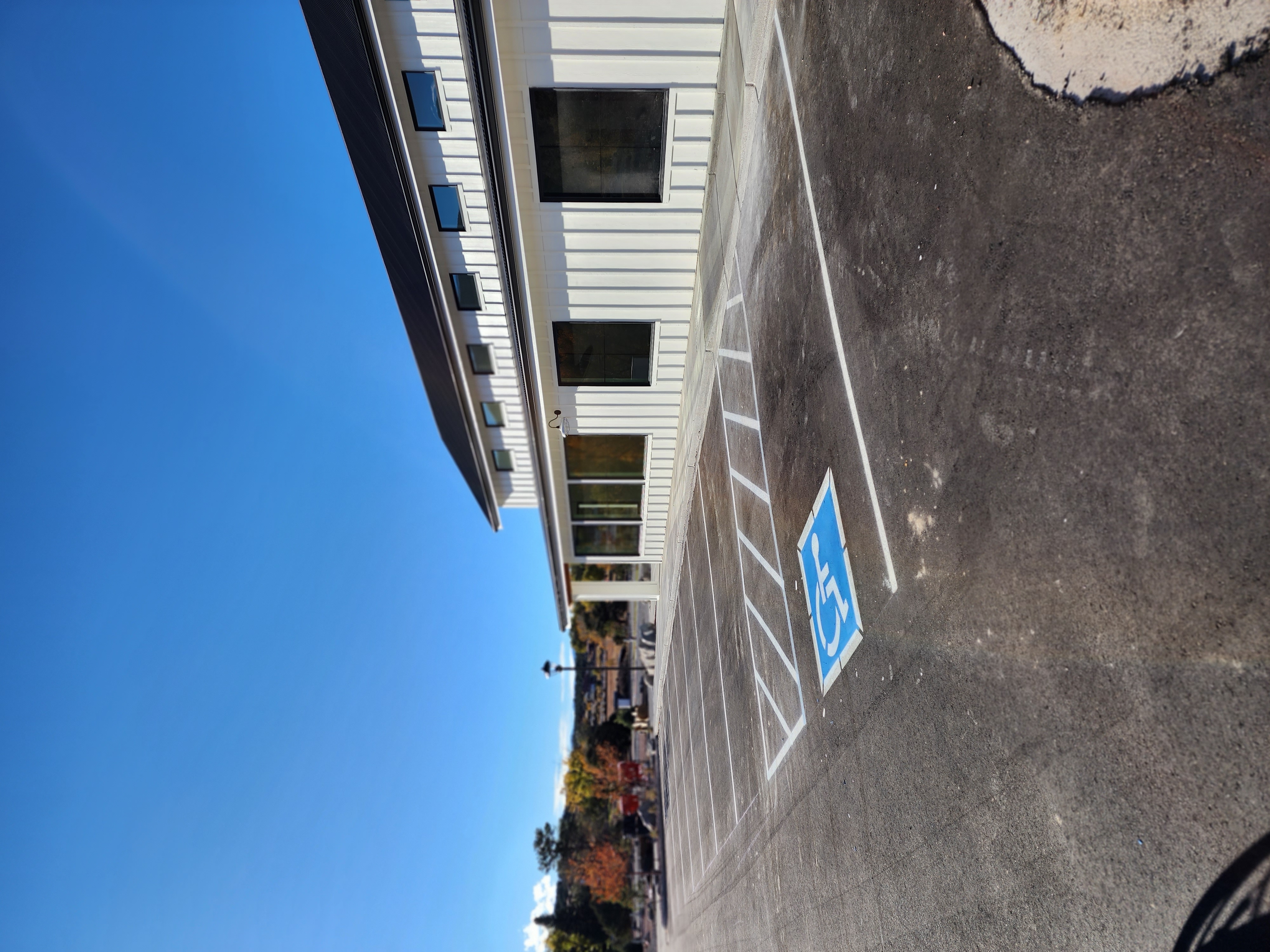 Commercial parking lot striping project 54 by Big Blu's in Colorado Springs