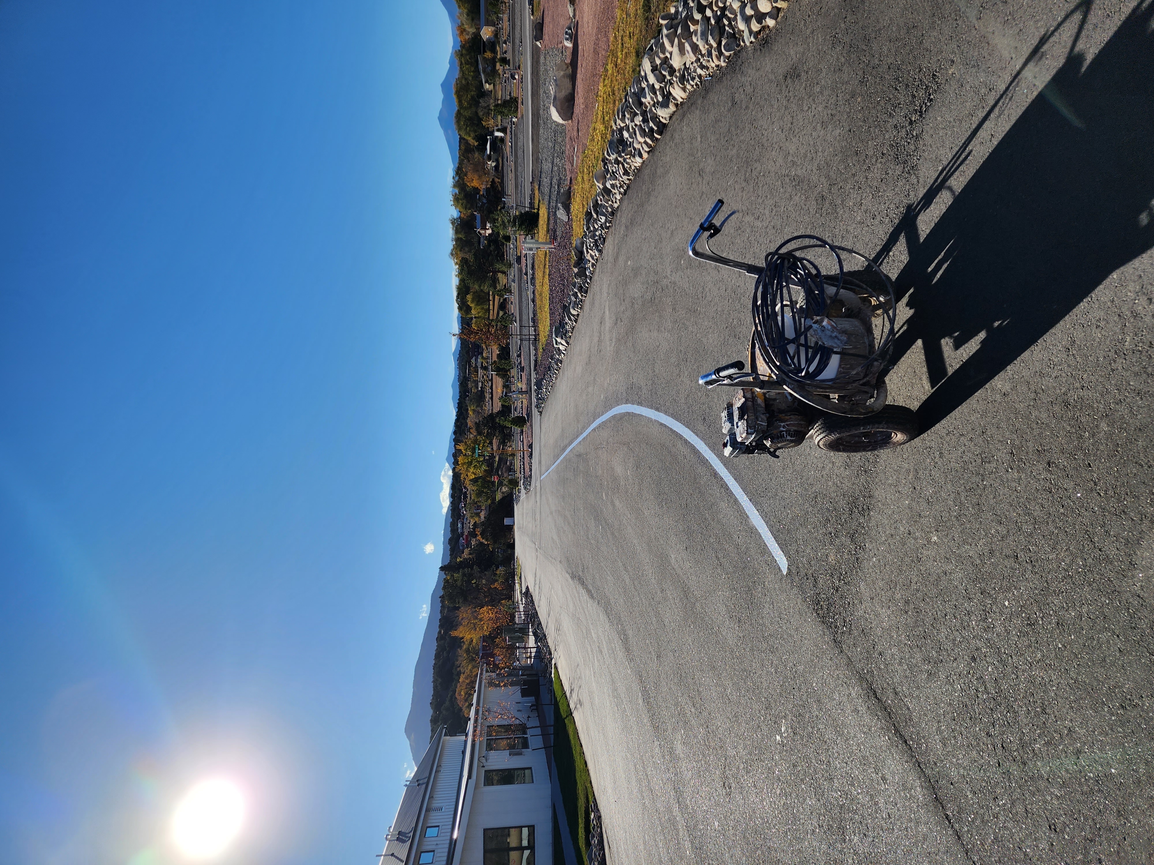 Commercial parking lot striping project 52 by Big Blu's in Colorado Springs