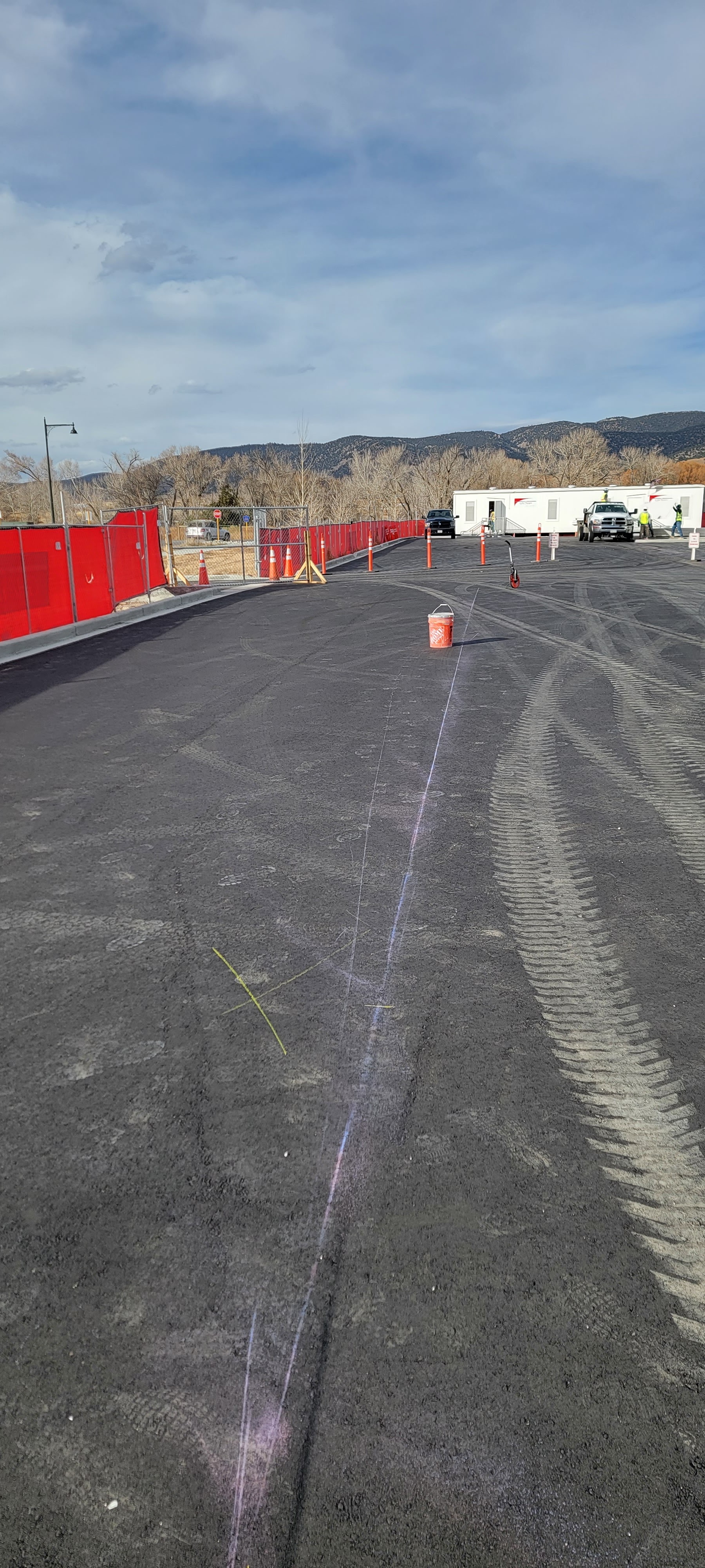 Commercial parking lot striping project 49 by Big Blu's in Colorado Springs