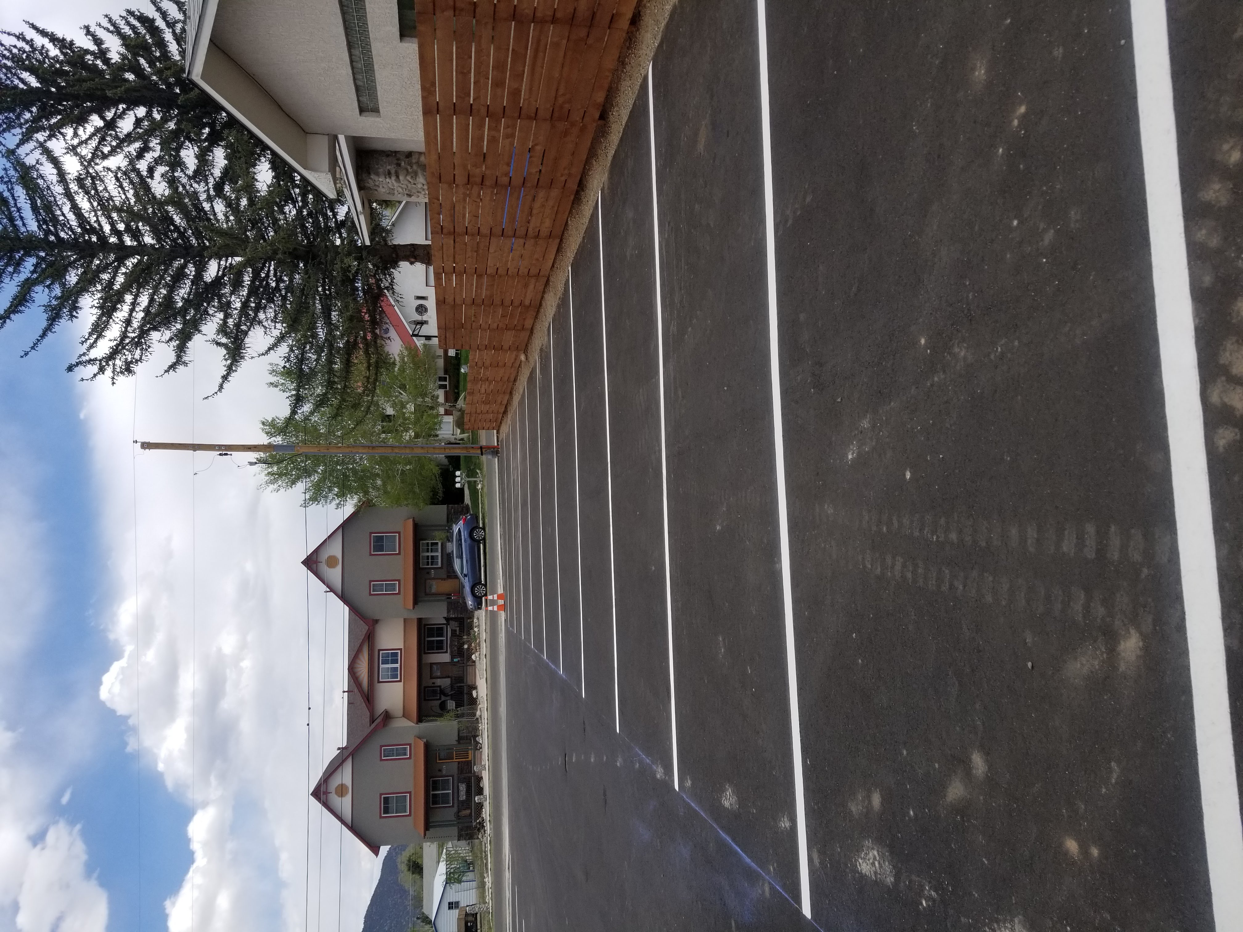 Commercial parking lot striping project 16 by Big Blu's in Colorado Springs