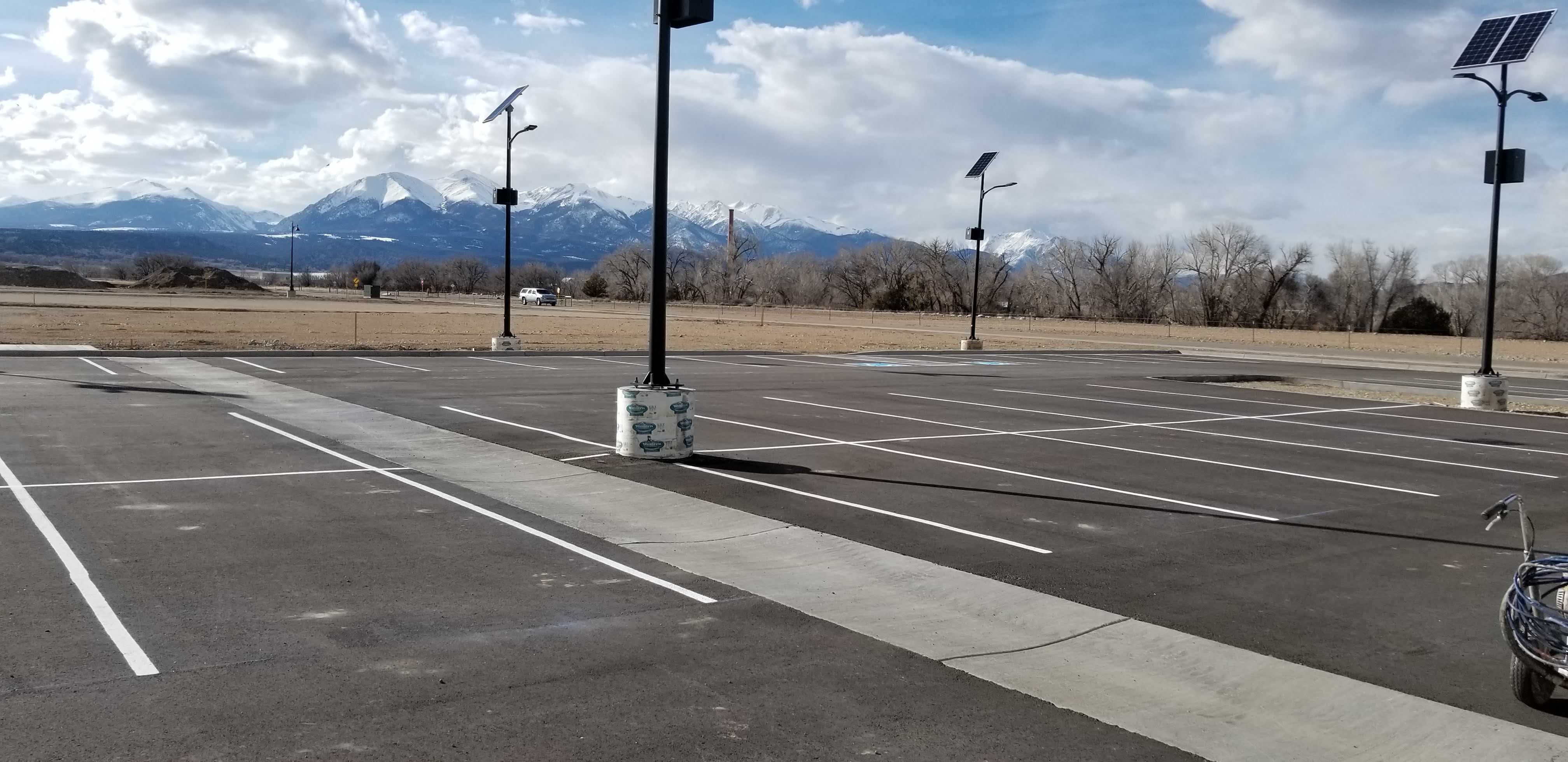 Commercial parking lot striping project 29 by Big Blu's in Colorado Springs