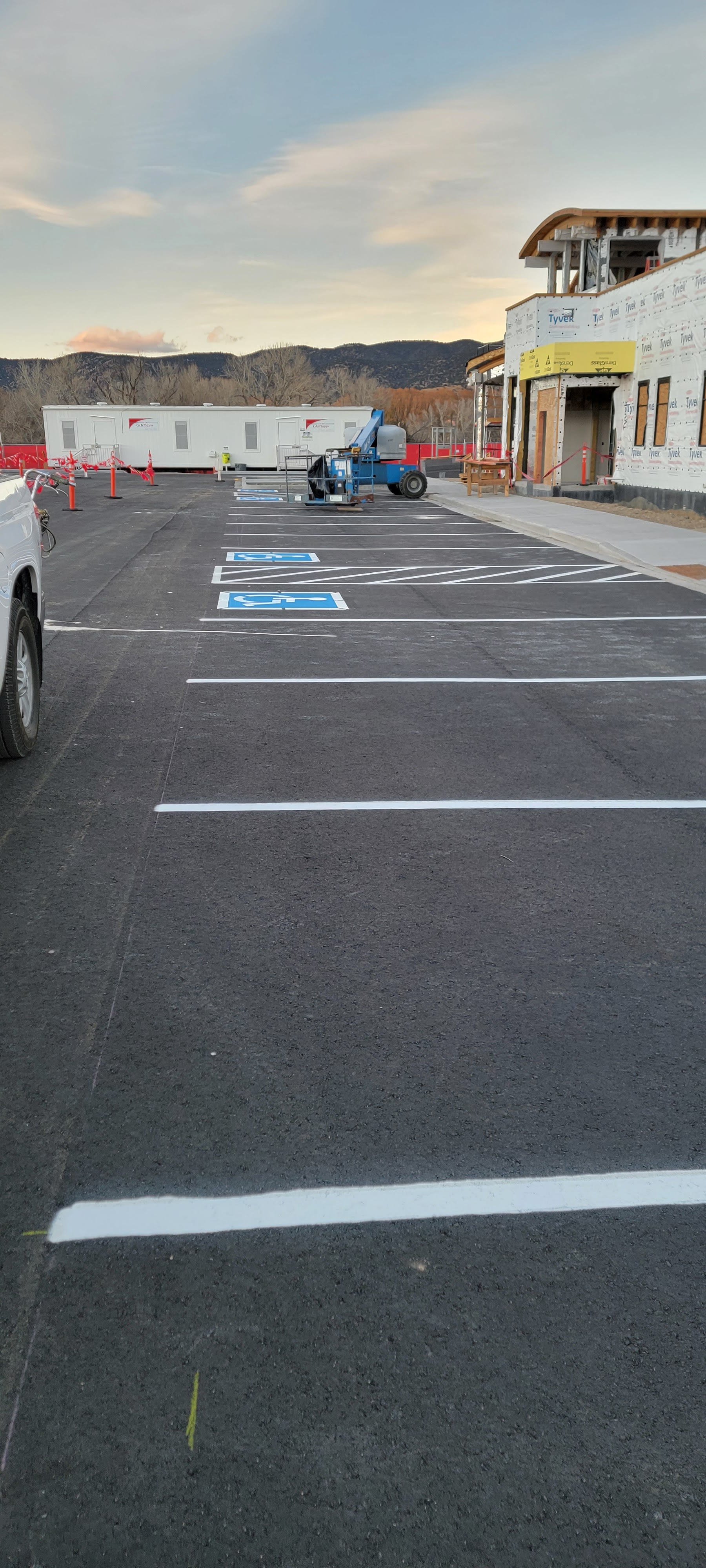 Commercial parking lot striping project 50 by Big Blu's in Colorado Springs